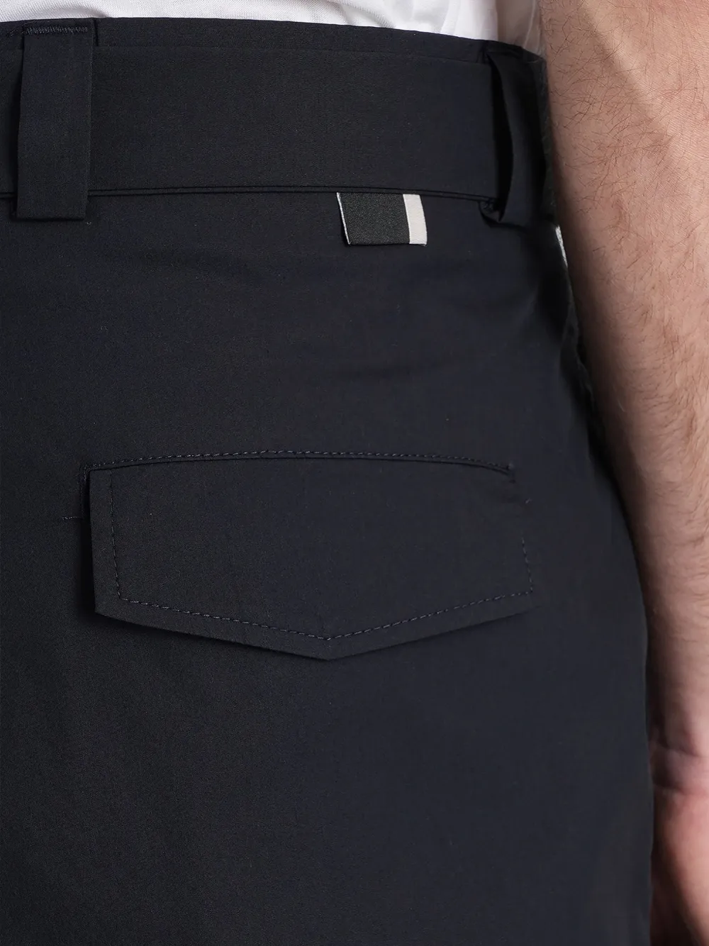Low Brand Virgil broek met ceintuur Blauw