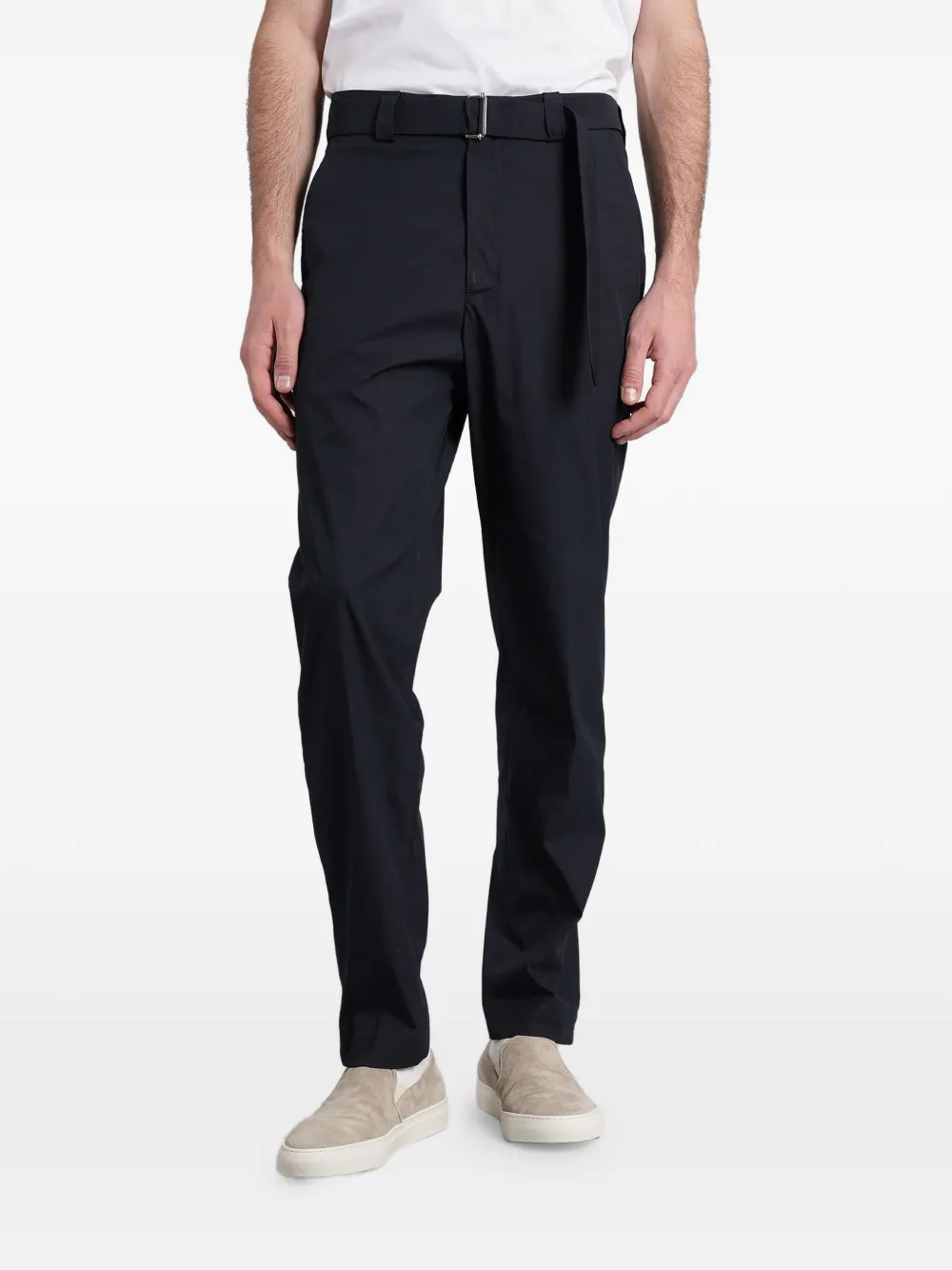 Low Brand Virgil belted trousers - Blu