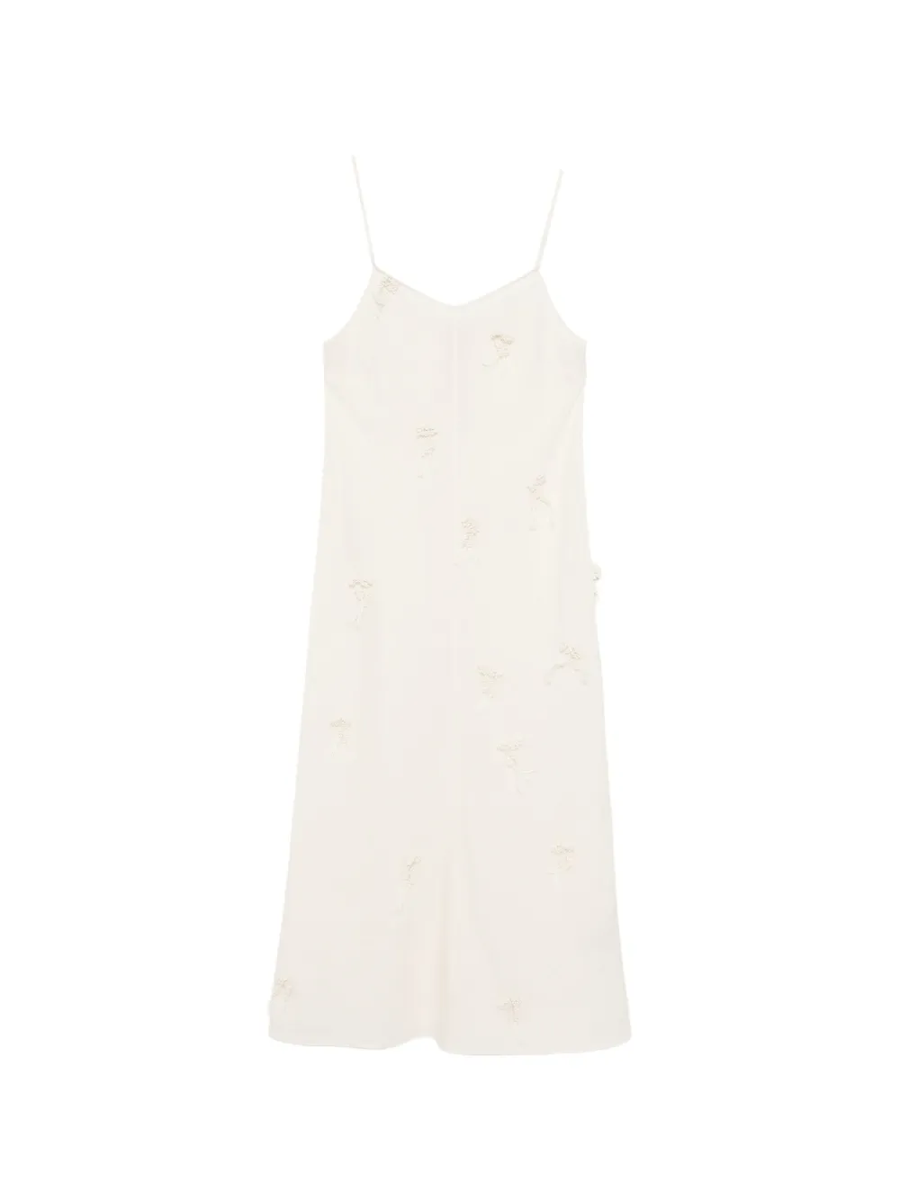 Kinyan Lam Hand Knots butterfly slip dress - Toni neutri