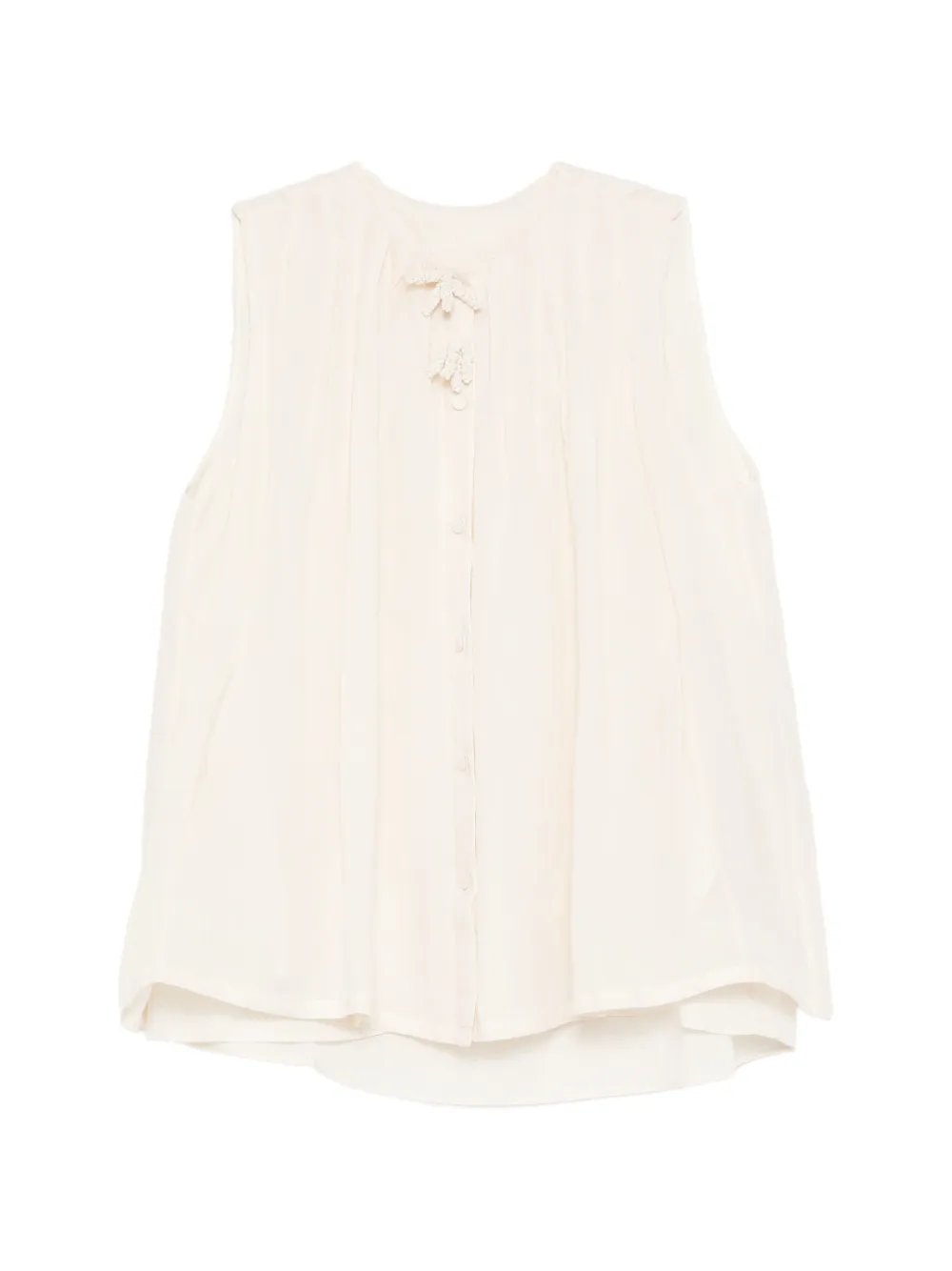 Kinyan Lam pleated vest - Toni neutri