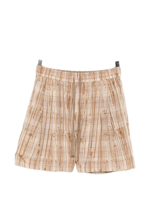 Ziggy Chen plaid shorts