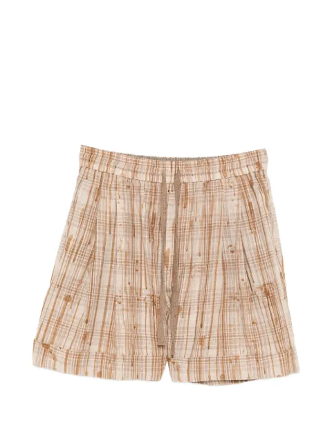 Ziggy Chen plaid shorts