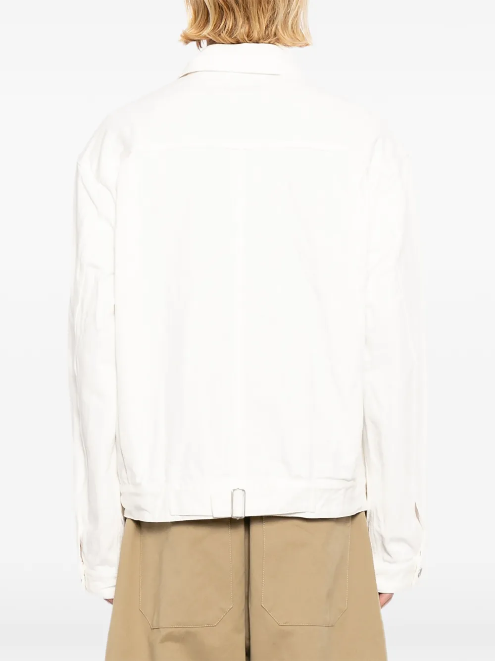 Studio Nicholson Button-up denim jack Wit