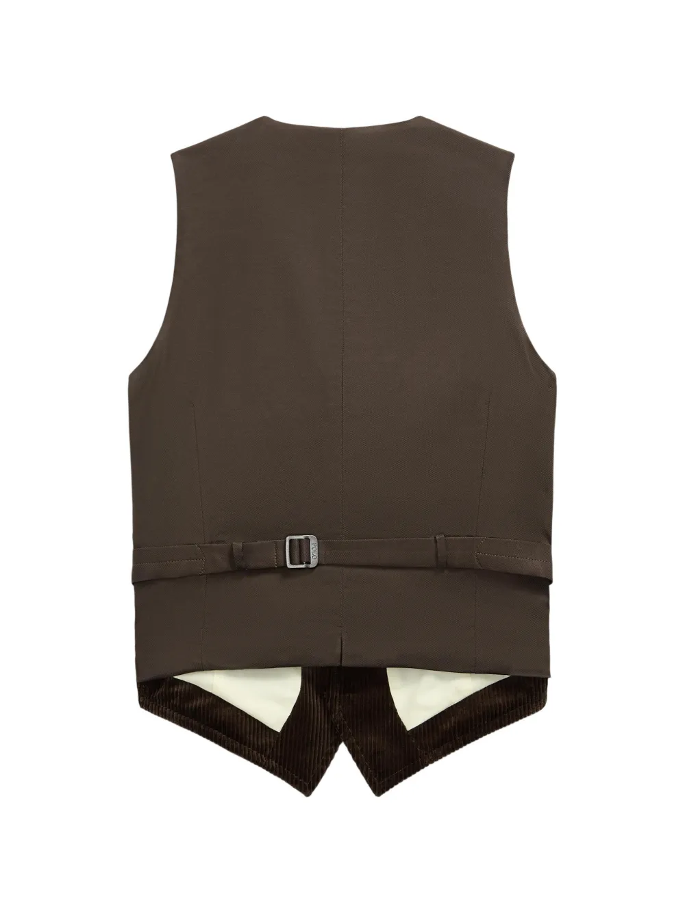POLO RALPH LAUREN KIDS Ribfluwelen katoenen spencer Bruin