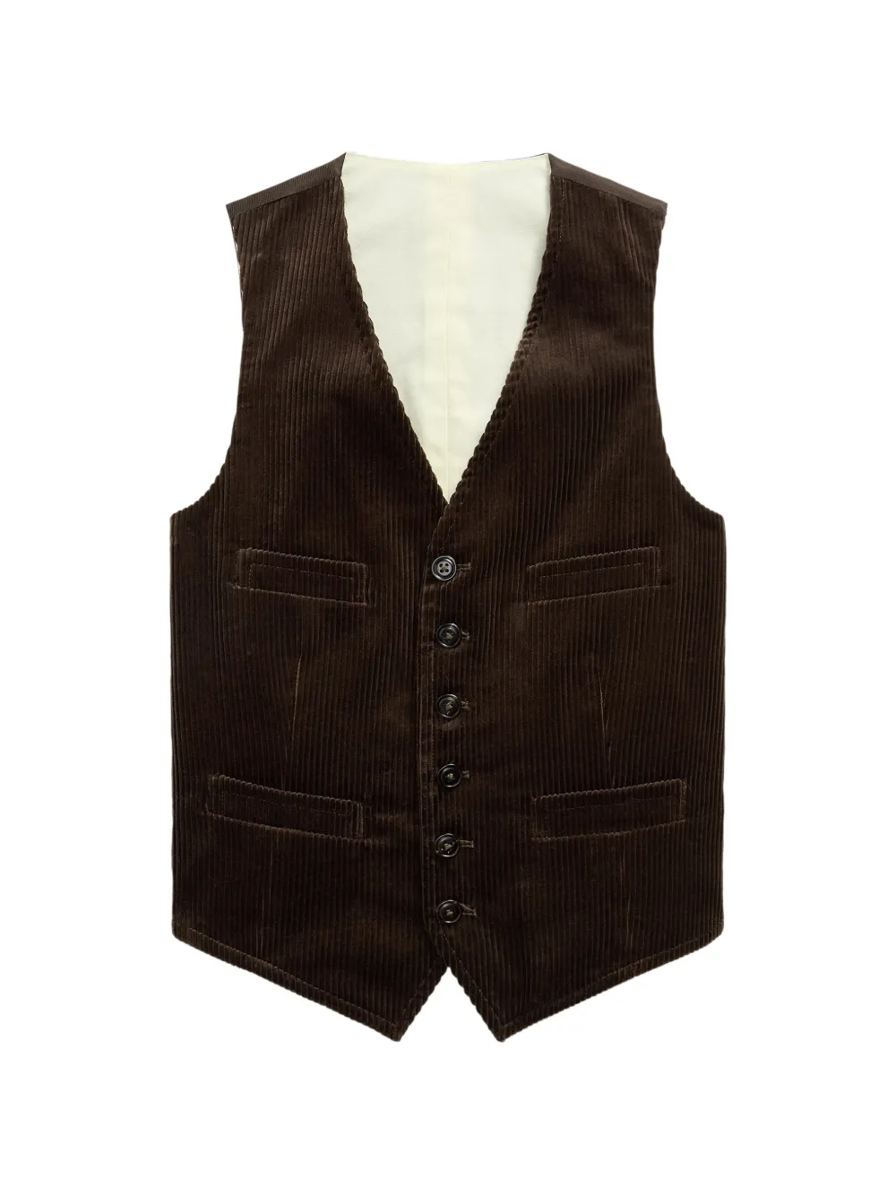 POLO RALPH LAUREN KIDS Ribfluwelen katoenen spencer Bruin