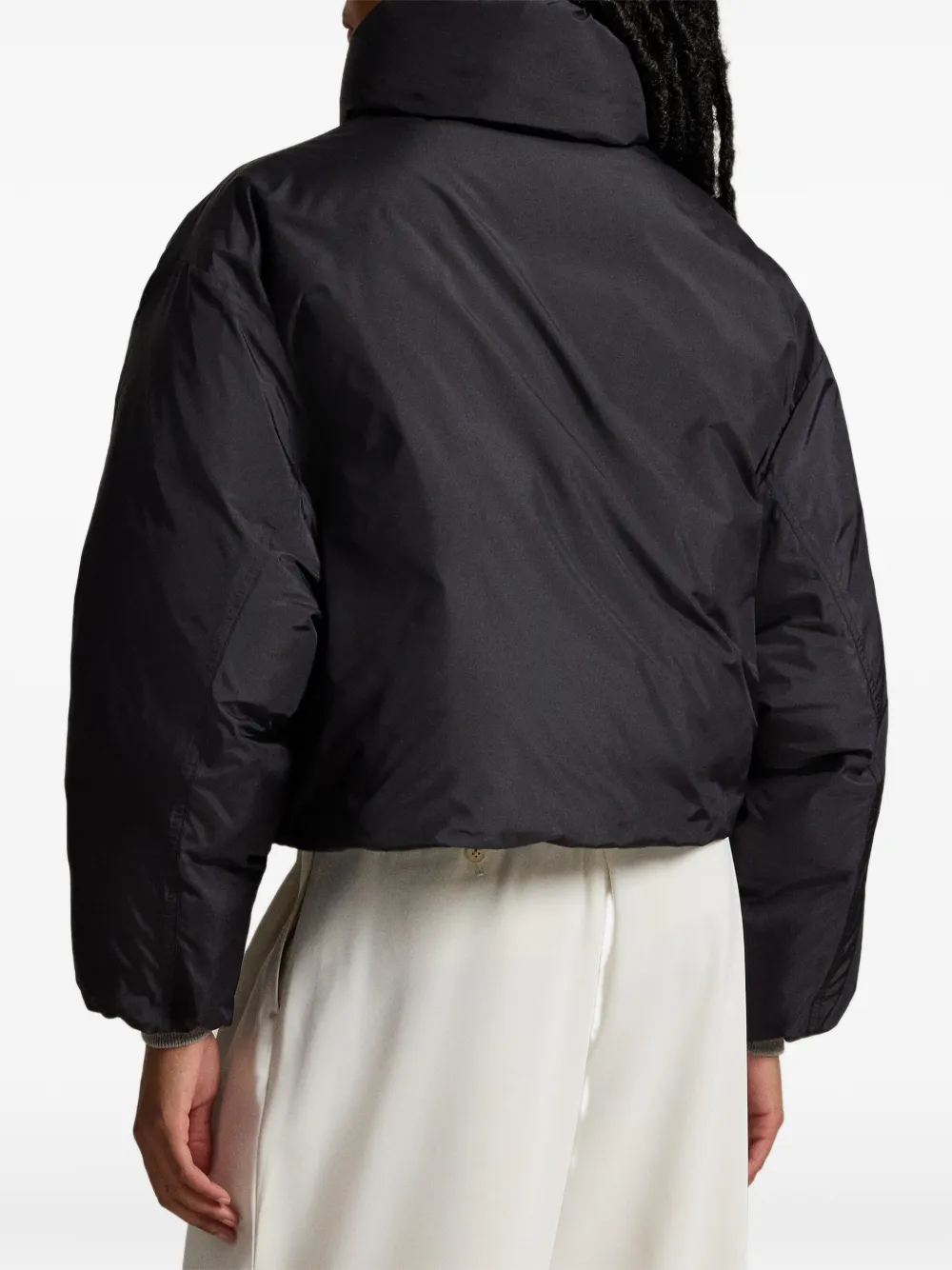 Polo Ralph Lauren Donsjack met knoopsluiting Zwart