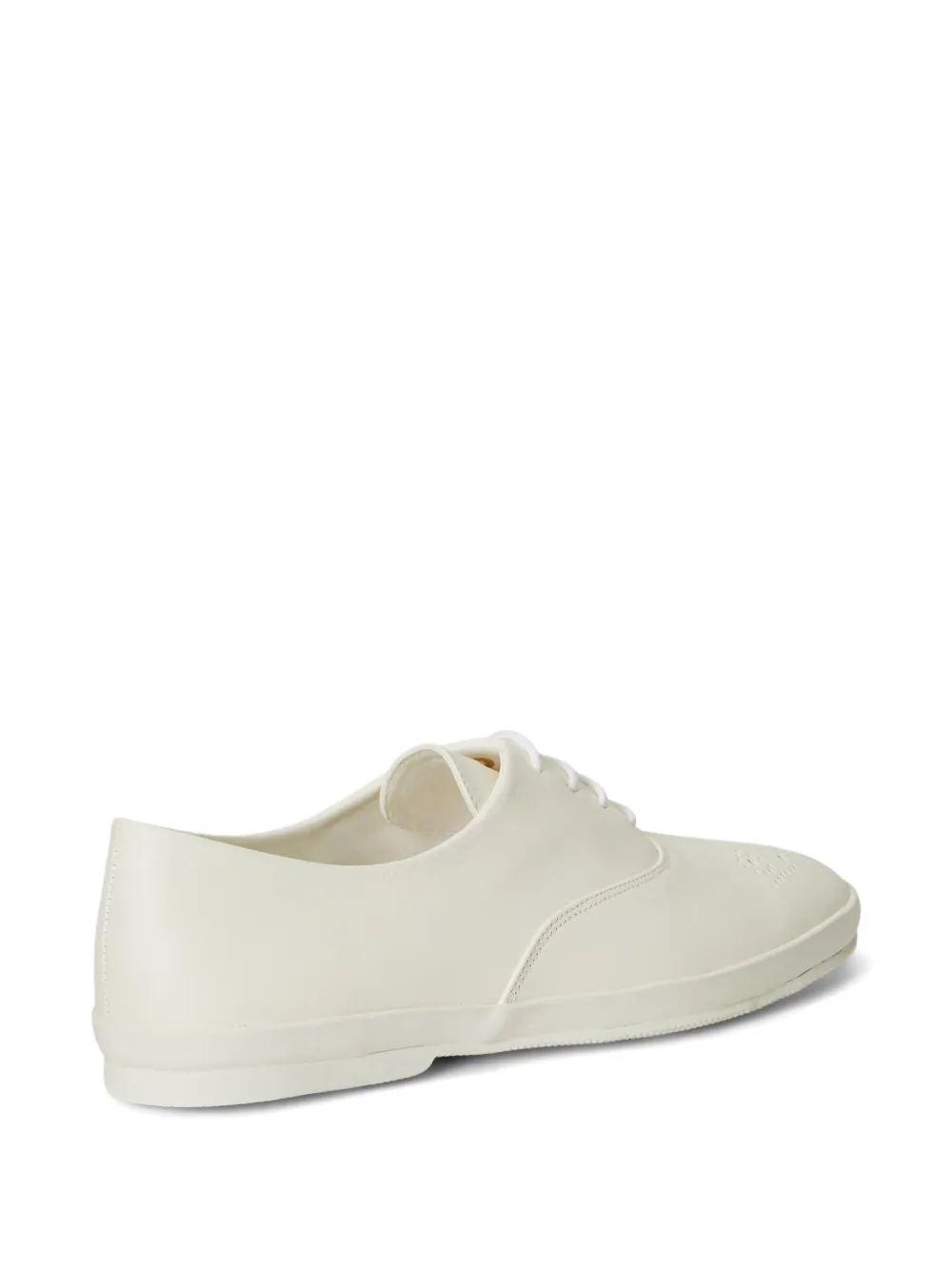 Polo Ralph Lauren Geperforeerde leren sneakers Beige
