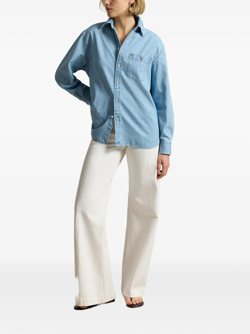 Polo Ralph Lauren Denim blouse Blauw