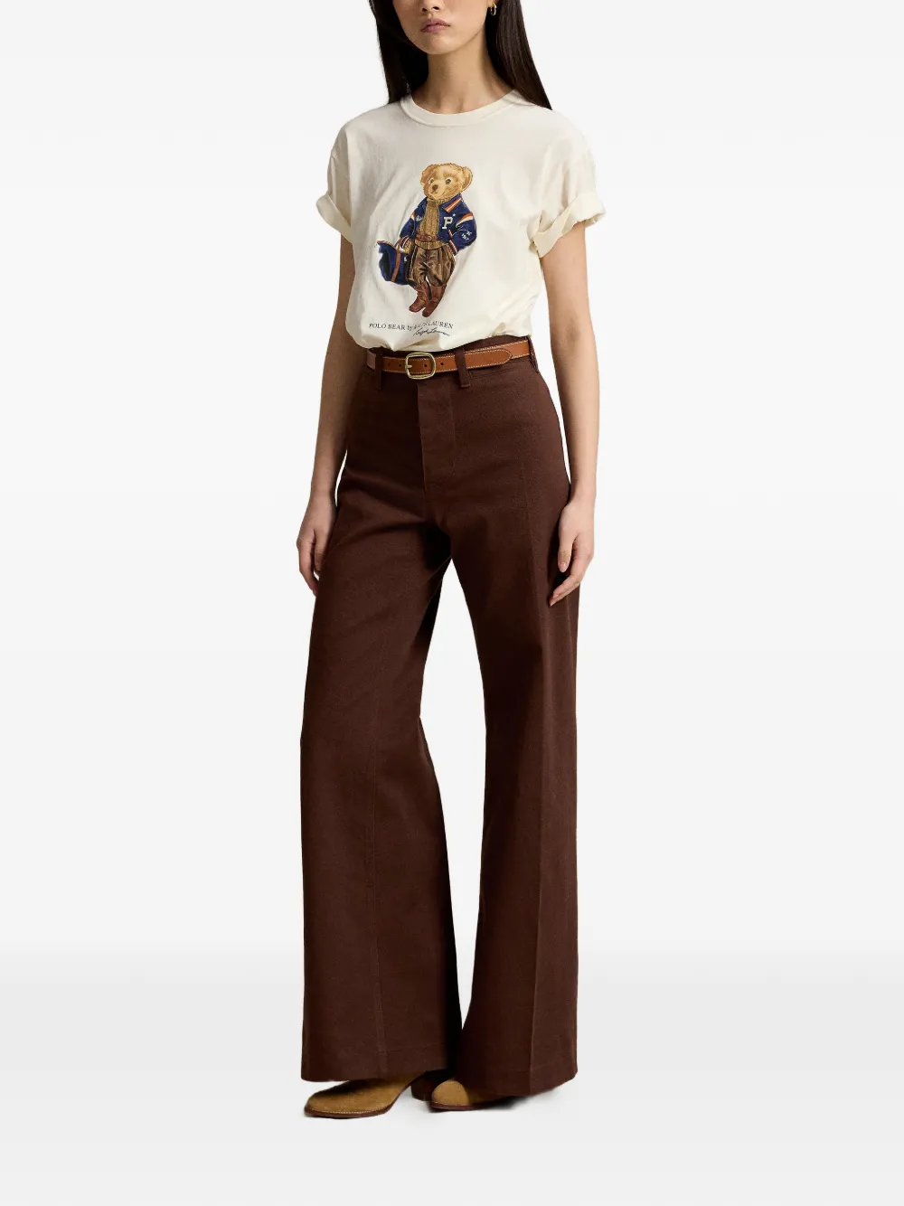 Polo Ralph Lauren T-shirt met beerprint Wit