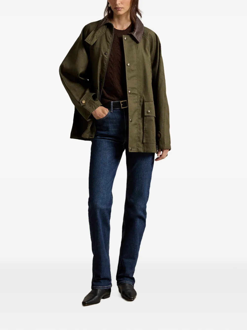 Polo Ralph Lauren Katoenen twill jack Groen