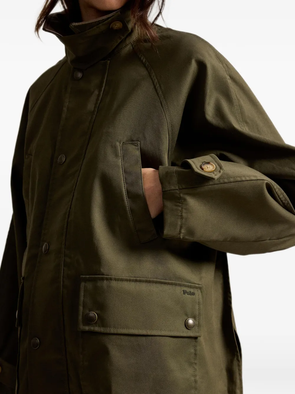 Polo Ralph Lauren Katoenen twill jack Groen