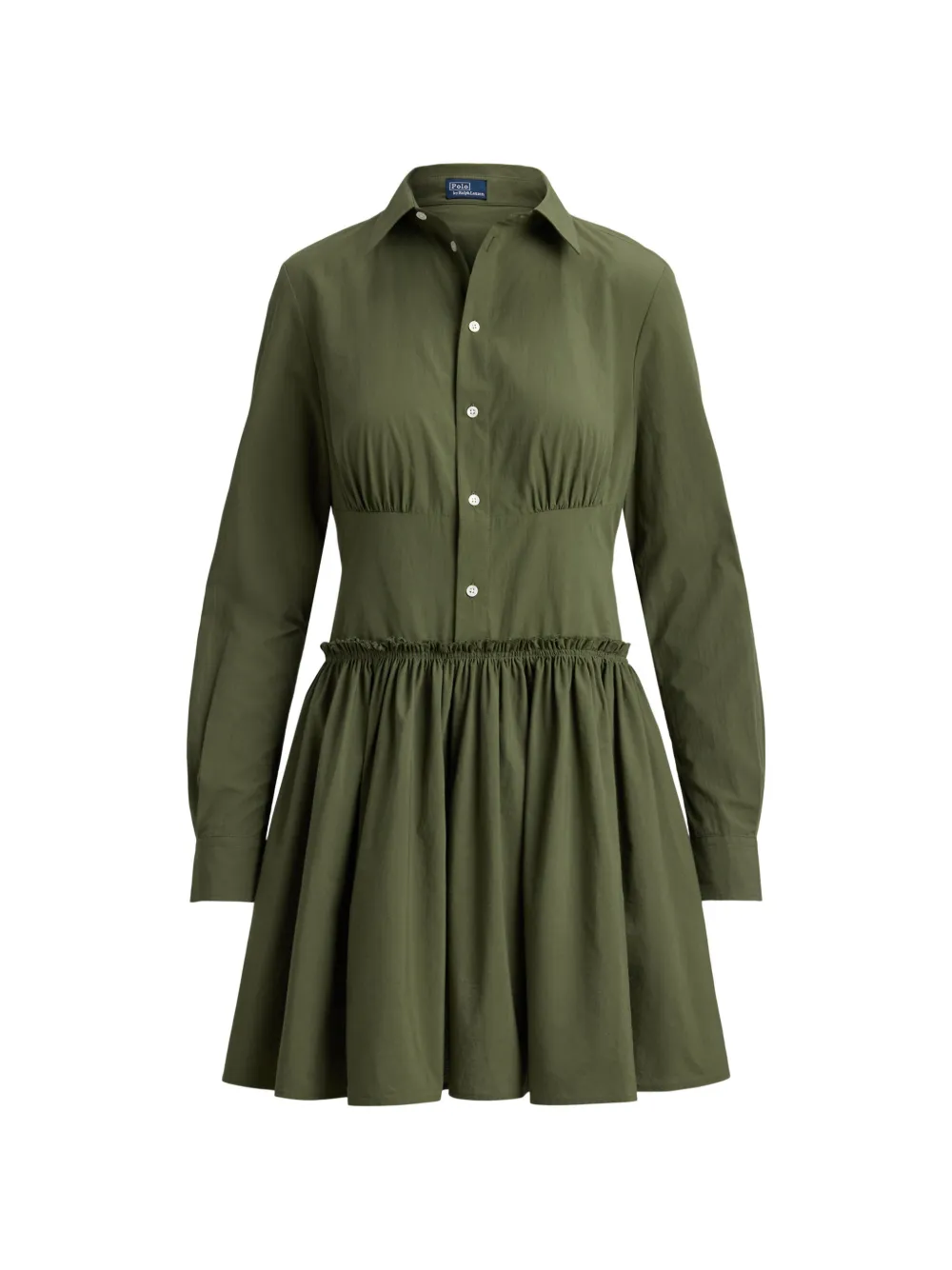 Polo Ralph Lauren Chemisier corto con ruches - Verde