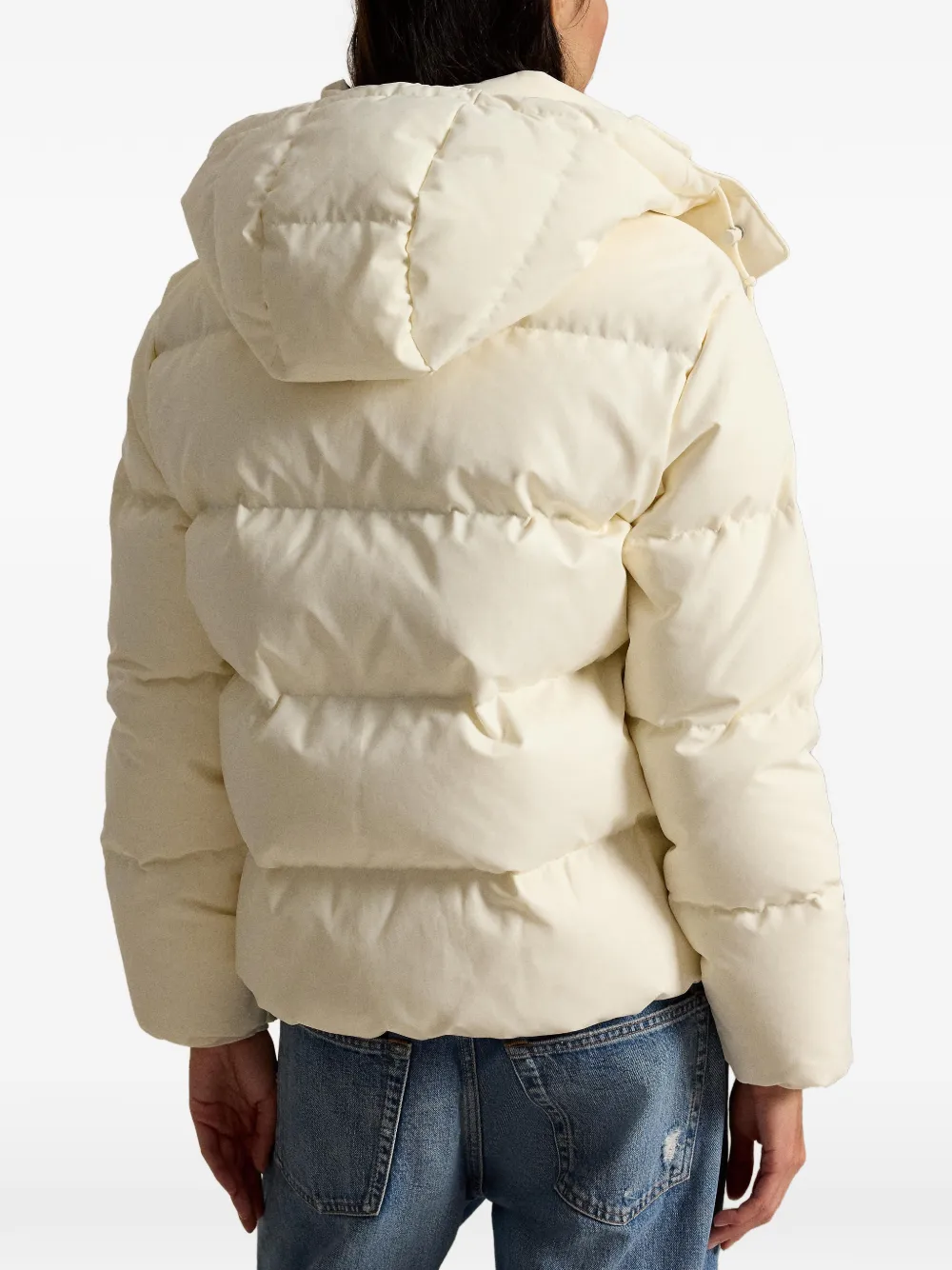 Polo Ralph Lauren Carly gewatteerd jack met capuchon Beige