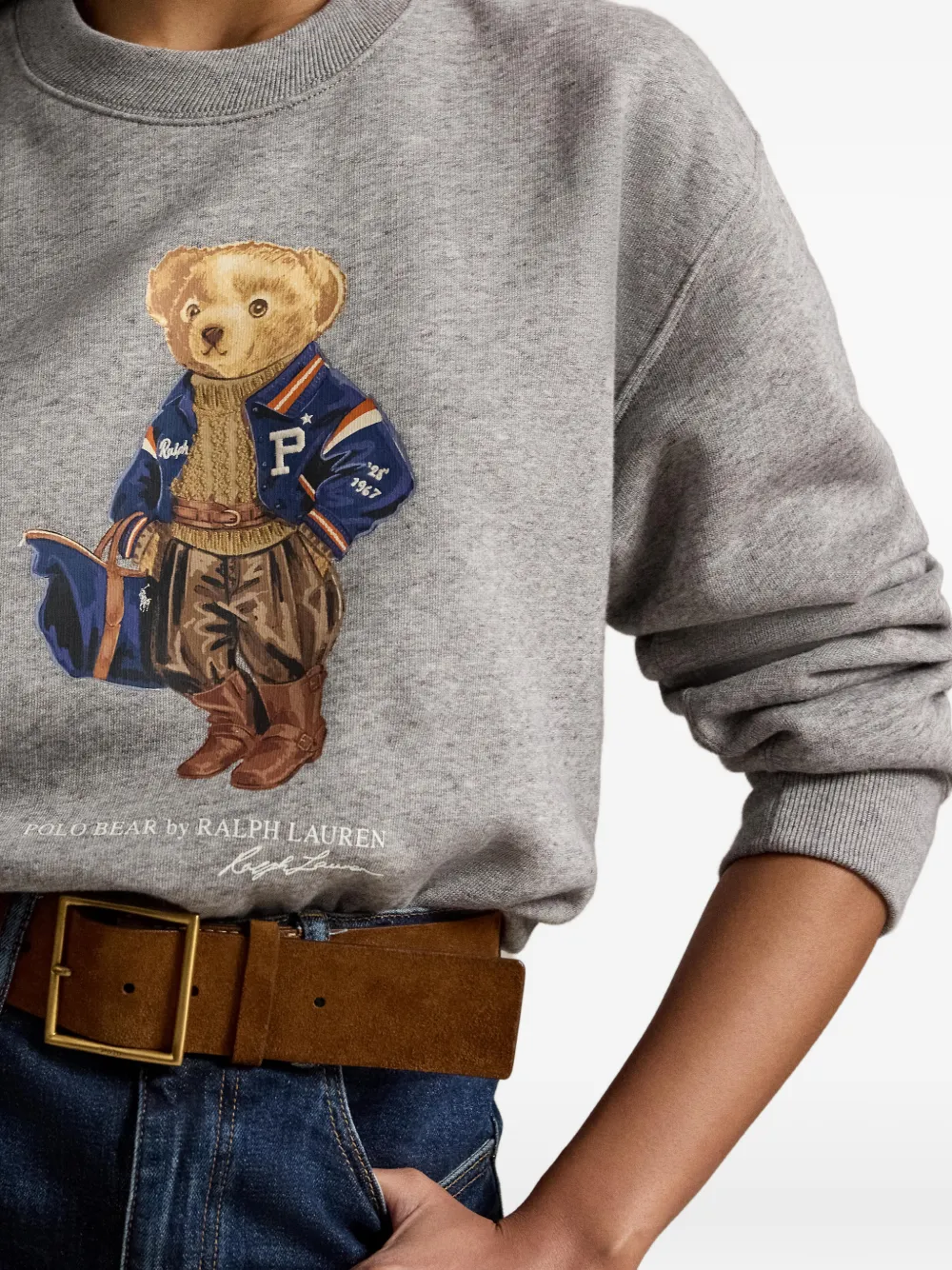 Polo Ralph Lauren Polo Bear fleece trui Grijs