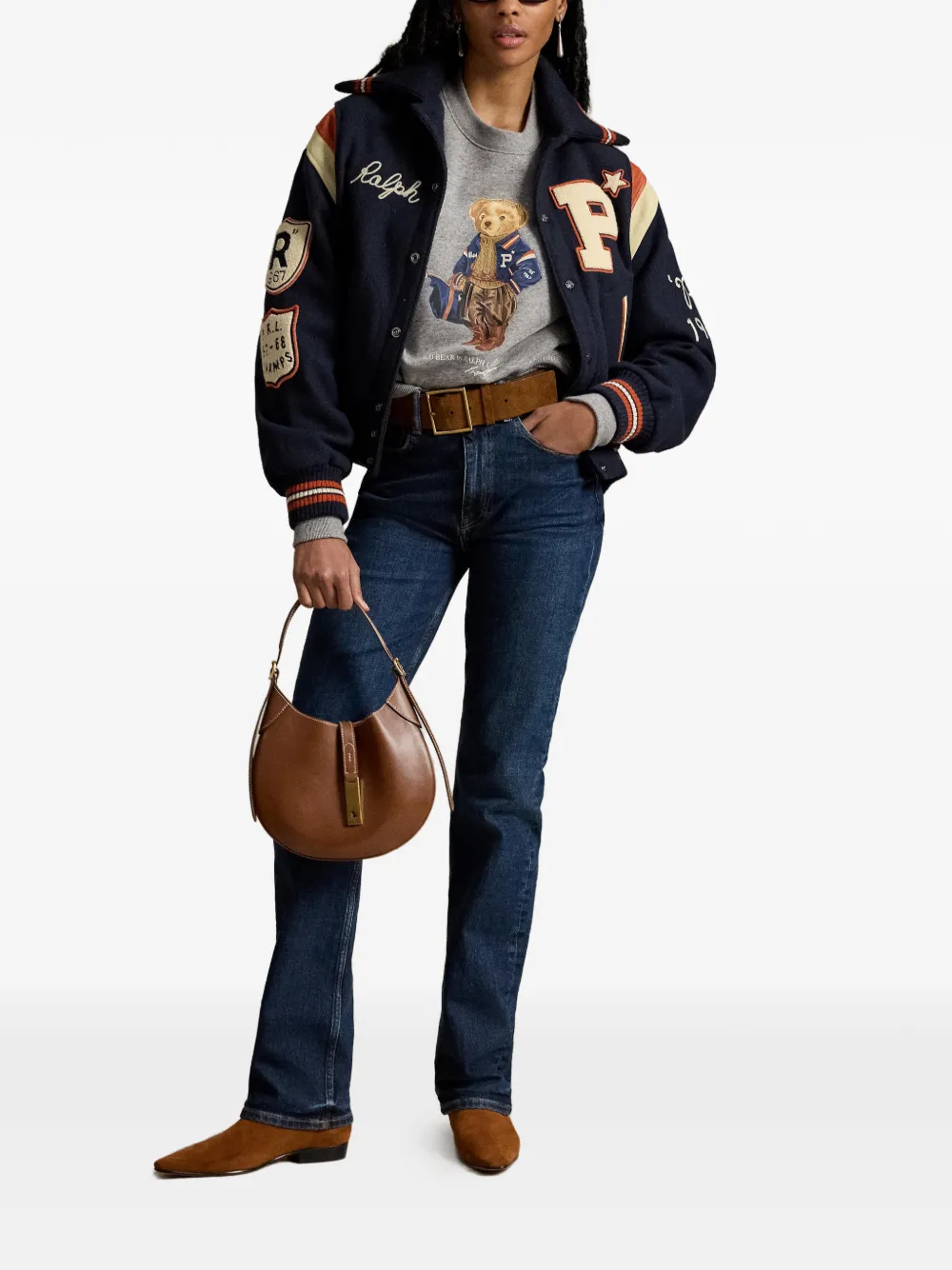 Polo Ralph Lauren Polo Bear fleece trui Grijs