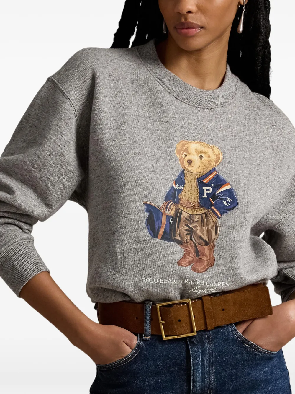 Polo Ralph Lauren Polo Bear fleece trui Grijs