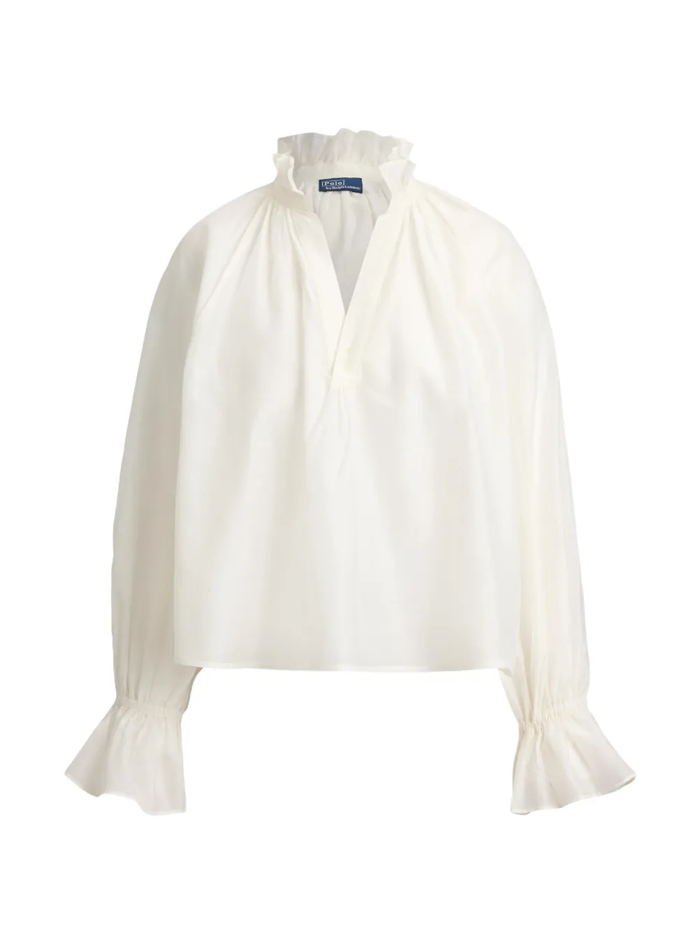 Polo Ralph Lauren Blusa con ruches - Bianco