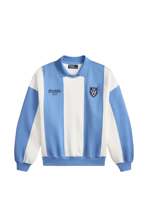 Polo Ralph Lauren Wimbledon striped panelled polo top