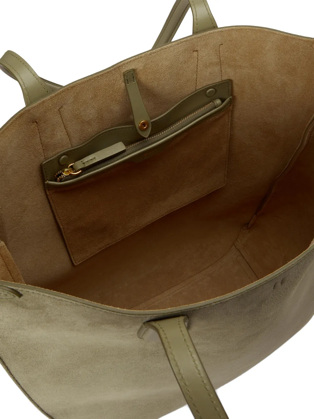 Polo Ralph Lauren Bellport shopper met suède gesp Groen