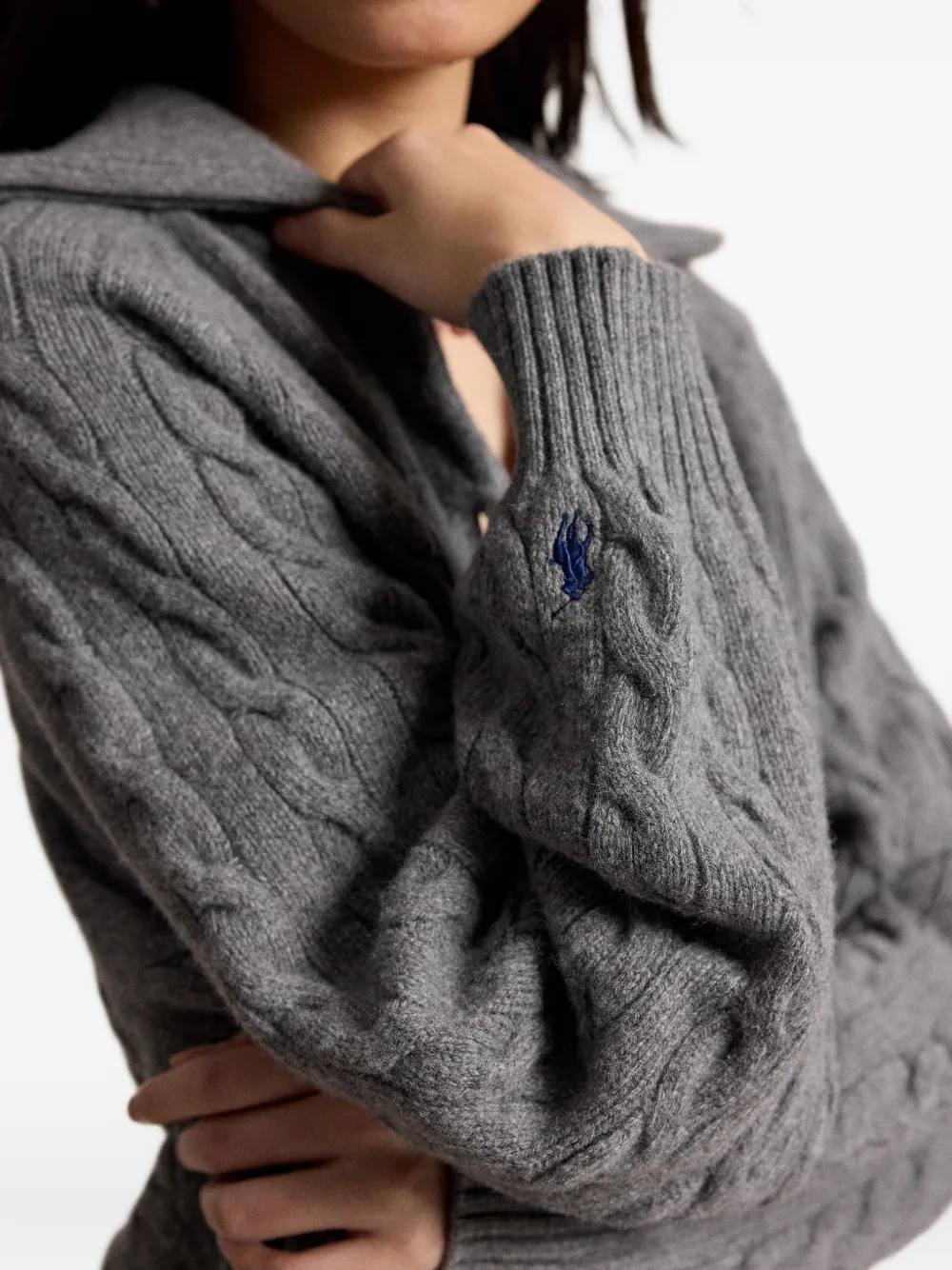Polo Ralph Lauren Kabelgebreid vest Grijs