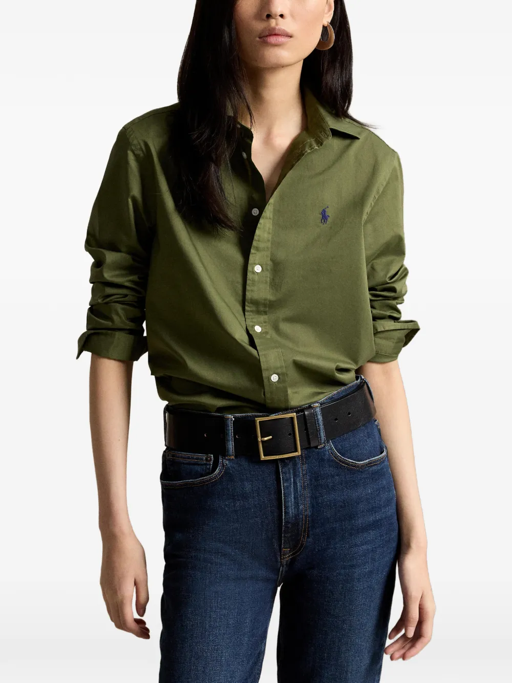 Polo Ralph Lauren Blouse met borduurwerk Groen
