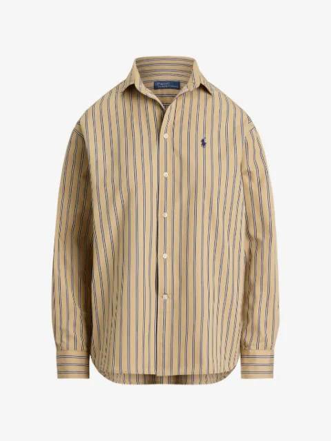 Polo Ralph Lauren camisa con motivo de rayas y Polo Pony bordado
