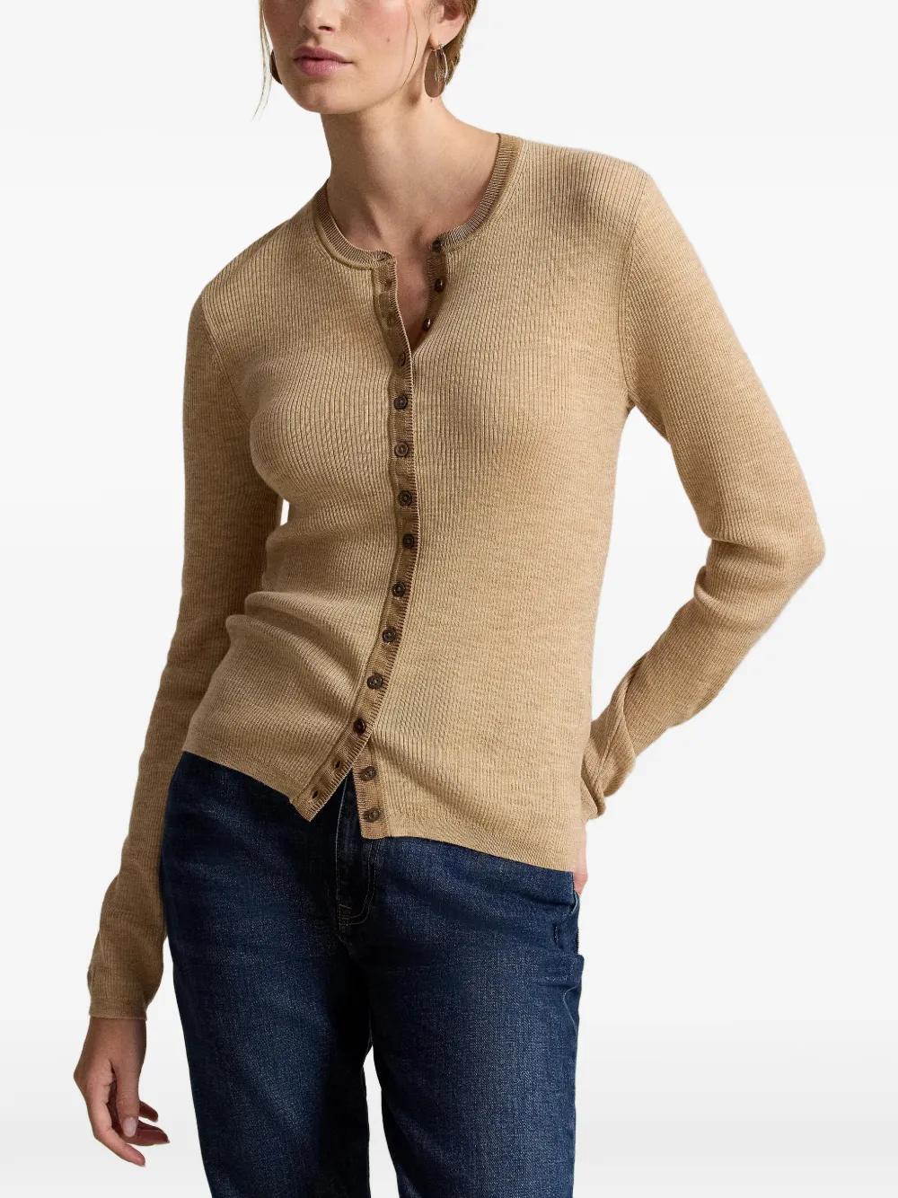 Polo Ralph Lauren Ribgebreid vest Beige