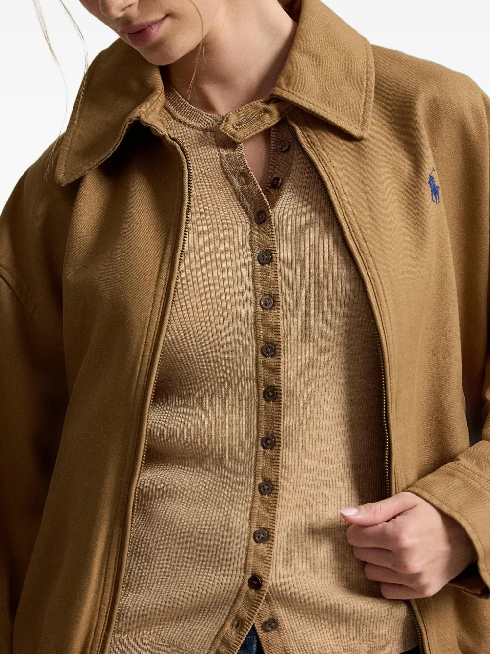 Polo Ralph Lauren Ribgebreid vest Beige