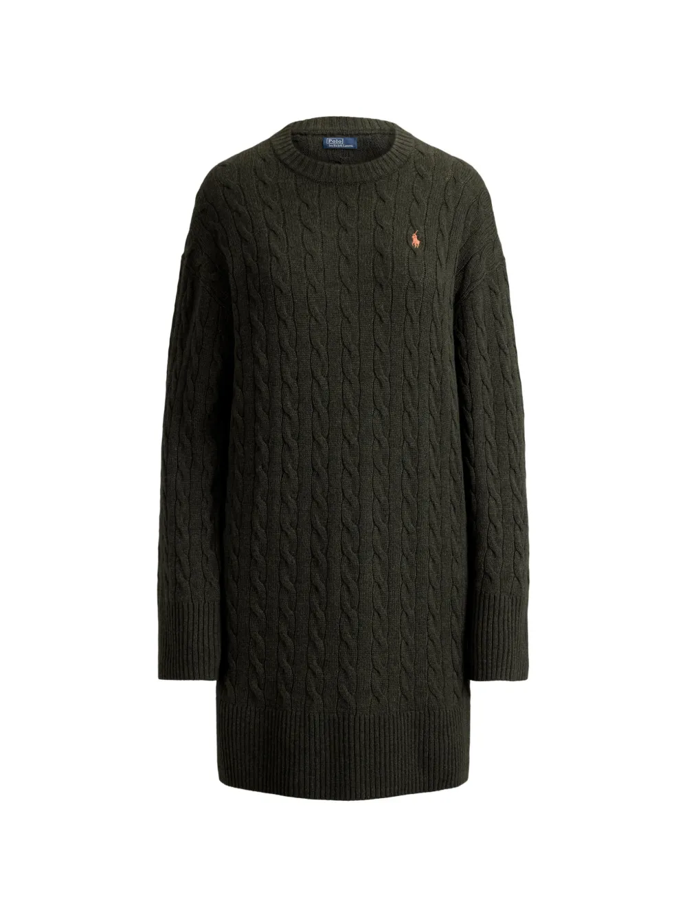 Polo Ralph Lauren Kleid mit Zopfmuster - Grün