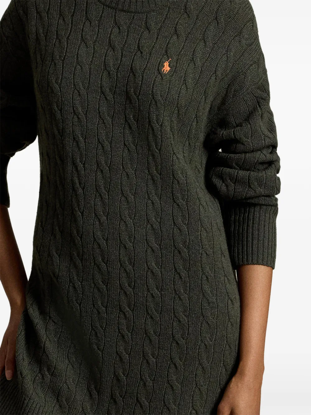 Polo Ralph Lauren Jurk met lange mouwen Groen