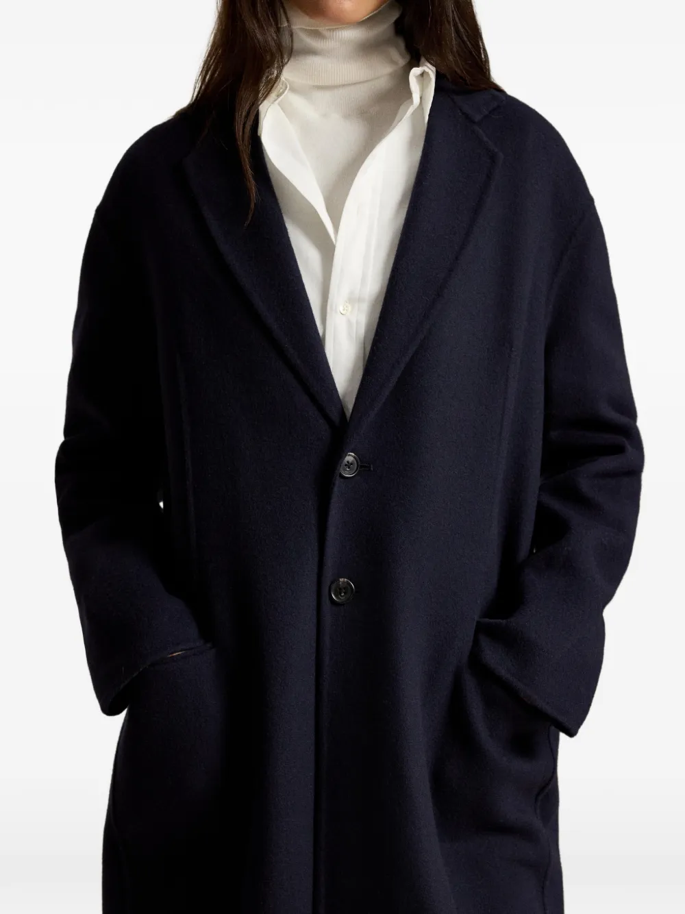 Polo Ralph Lauren Jas met enkele rij knopen Blauw