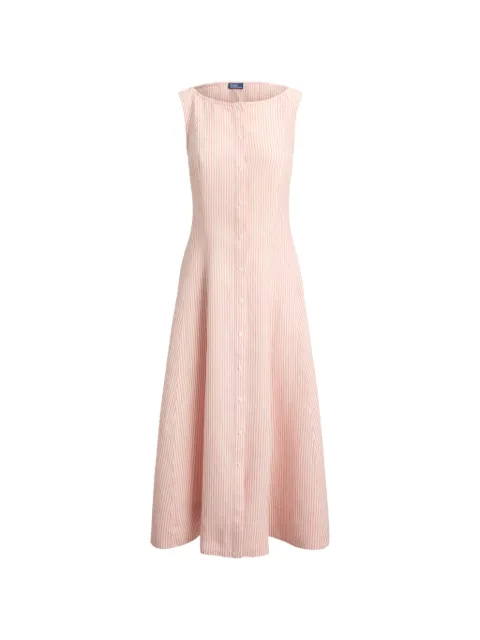 Polo Ralph Lauren striped linen midi dress