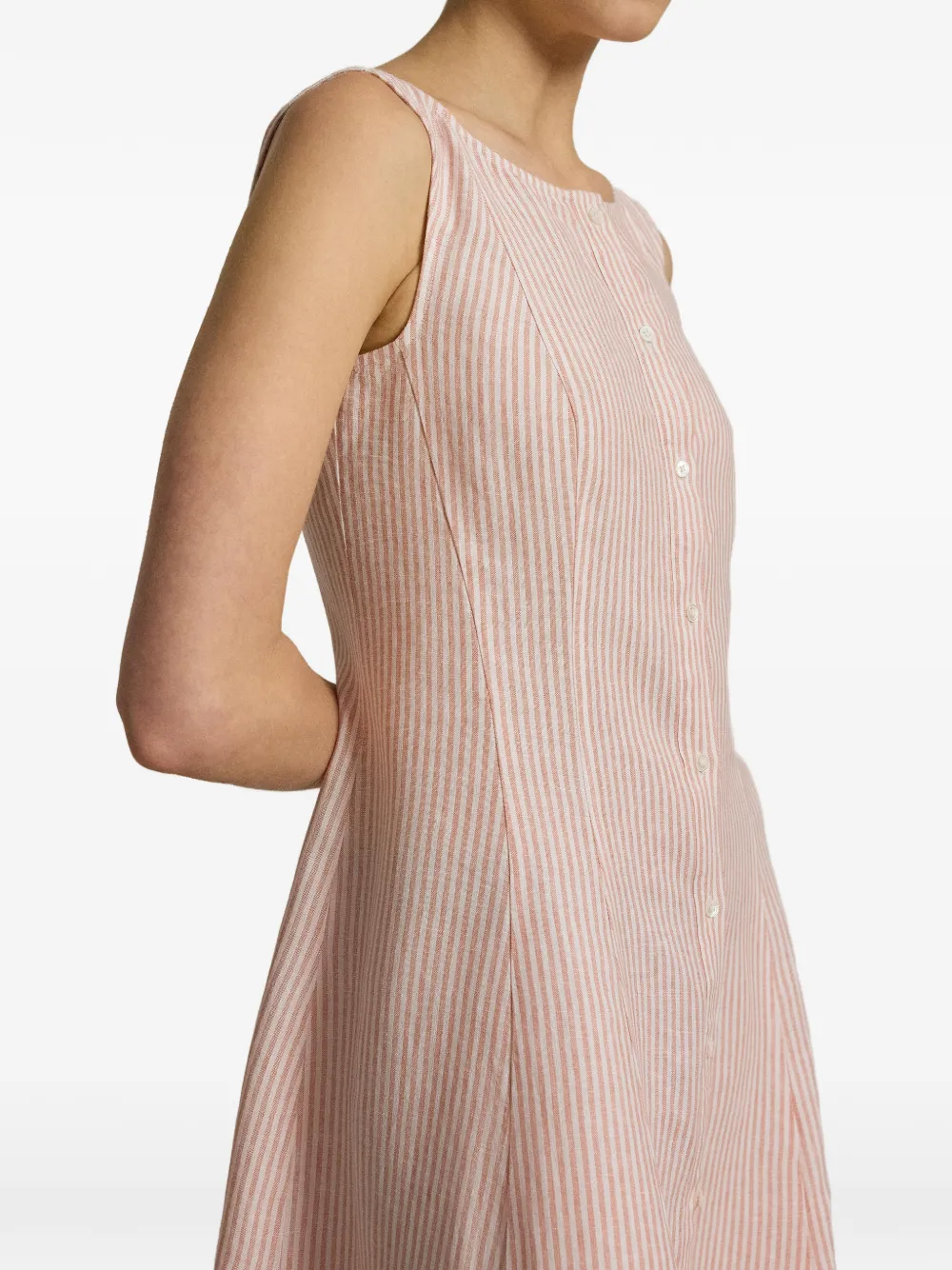 Polo Ralph Lauren Gestreepte midi-jurk Roze