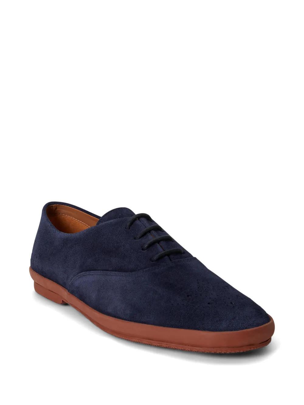 Polo Ralph Lauren Lace-up Leather Sneakers in Blue, view 2
