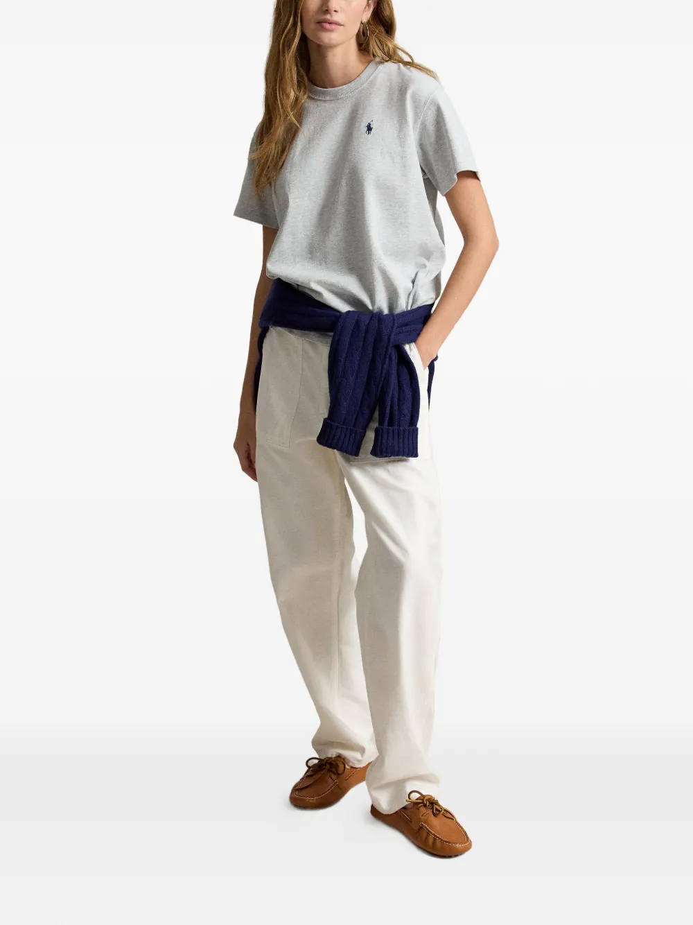 Polo Ralph Lauren Katoenen T-shirt met logoprint Grijs