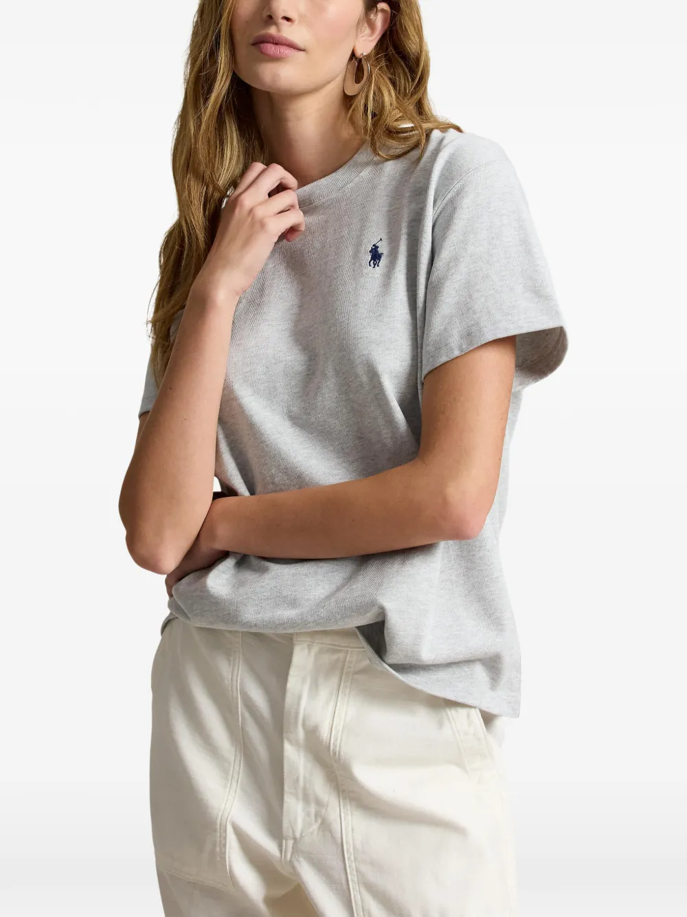 Polo Ralph Lauren Katoenen T-shirt met logoprint Grijs