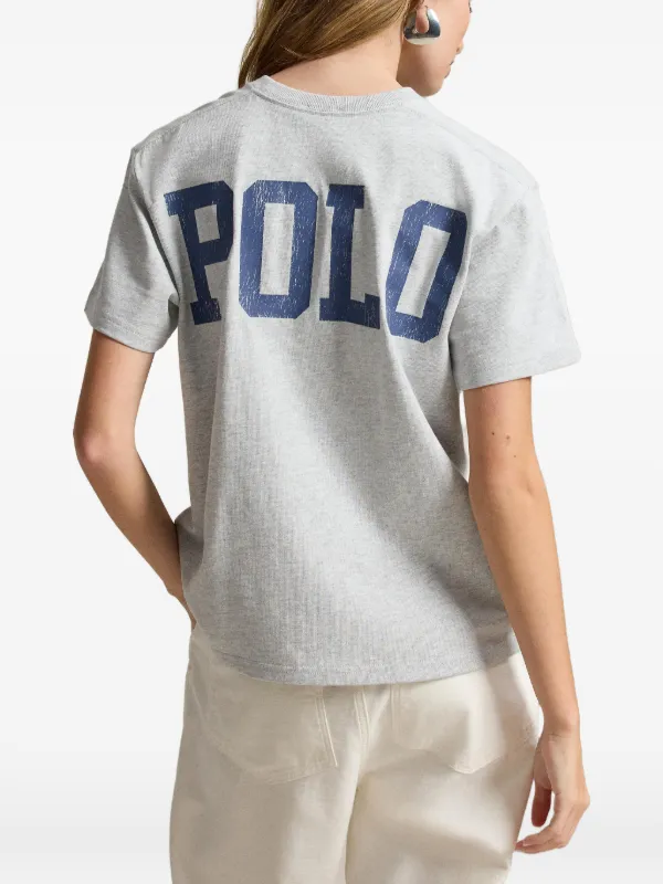 Polo Ralph Lauren logo-print Cotton T-shirt | Grey | FARFETCH