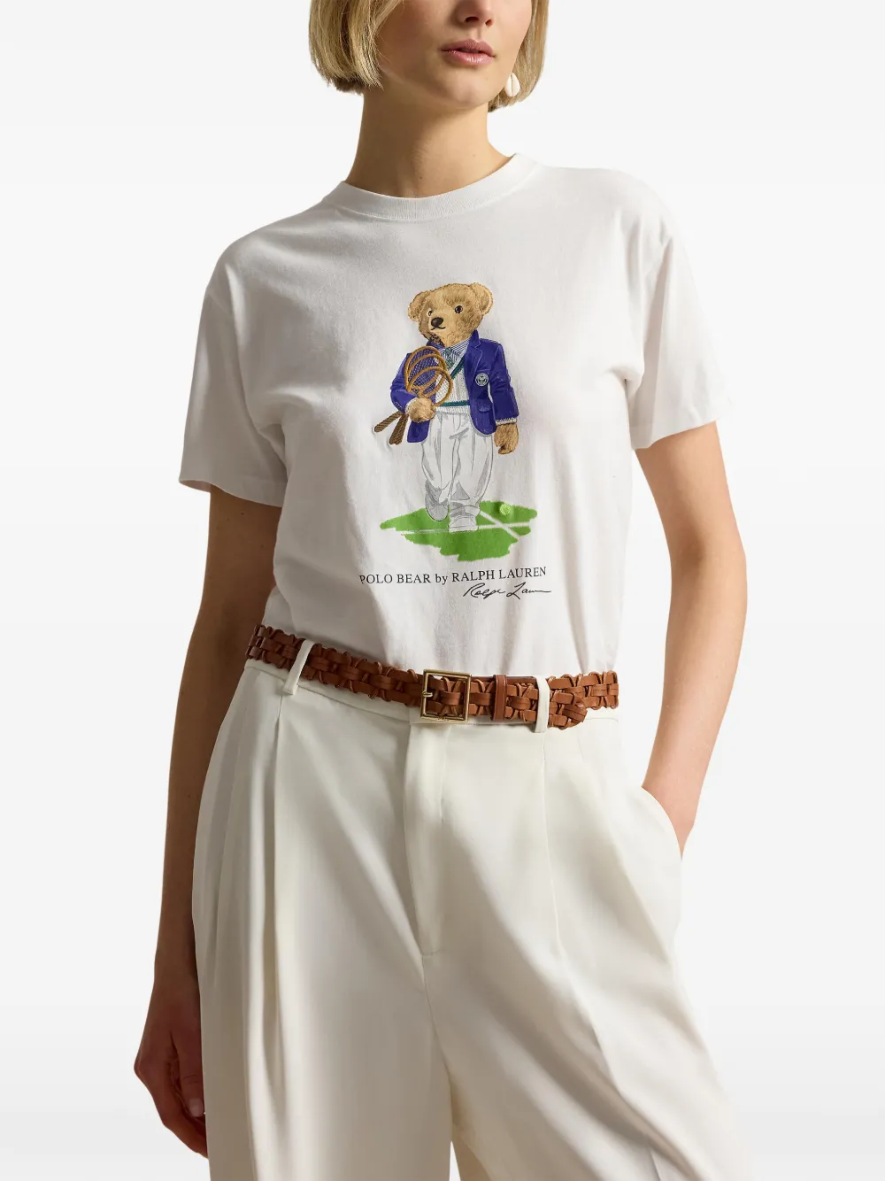 Polo Ralph Lauren T-shirt met logoprint Wit