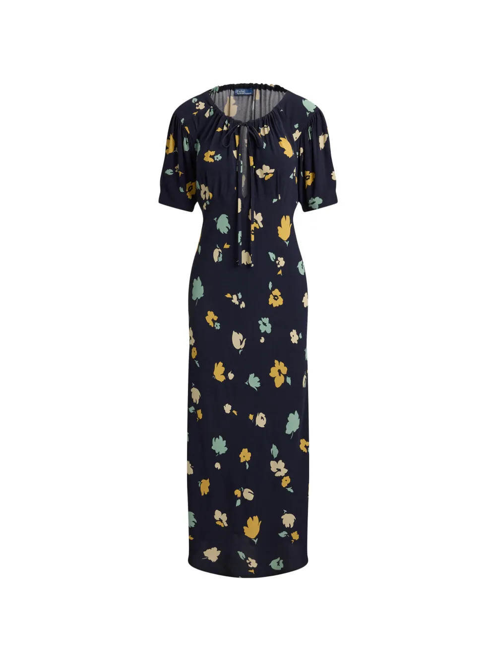 Polo Ralph Lauren Abito midi a fiori - Blu