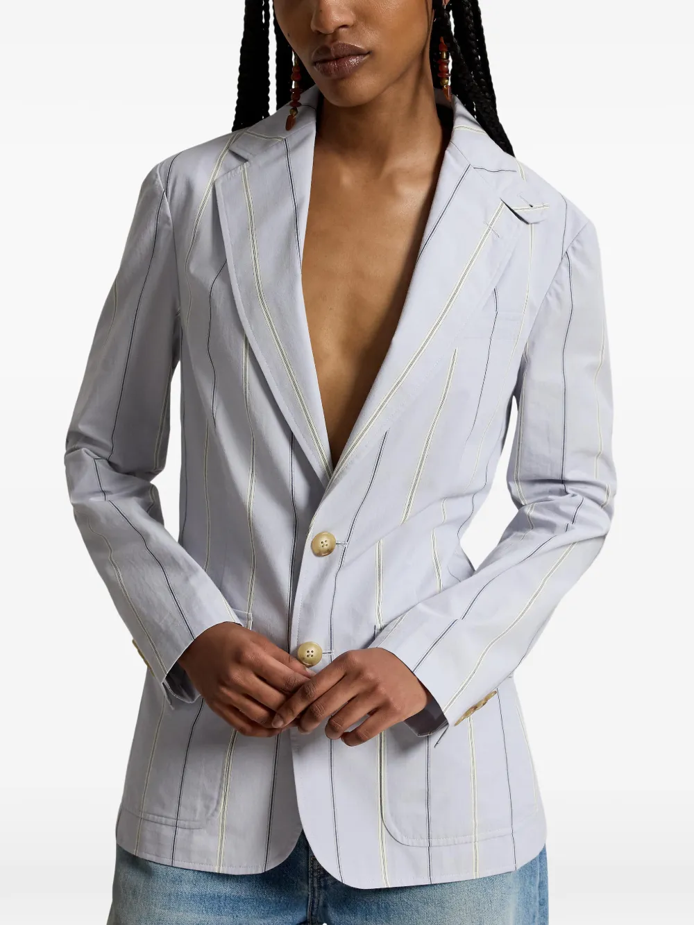 Polo Ralph Lauren Gestreepte blazer Blauw