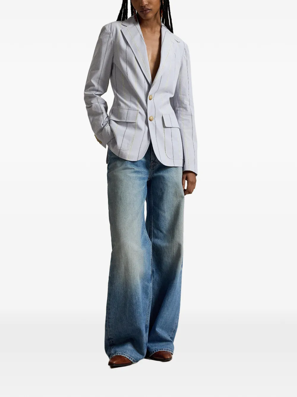 Polo Ralph Lauren Gestreepte blazer Blauw