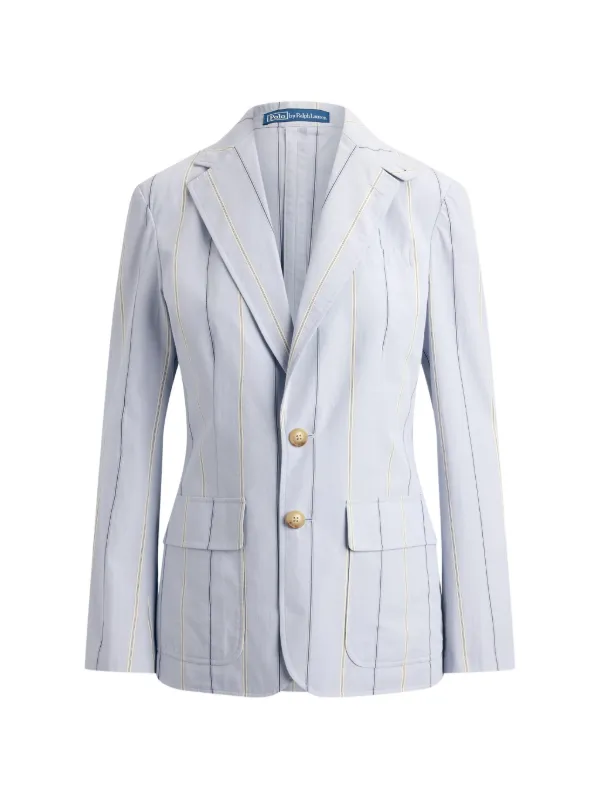 Polo Ralph Lauren Striped Single-breasted Blazer in Blue