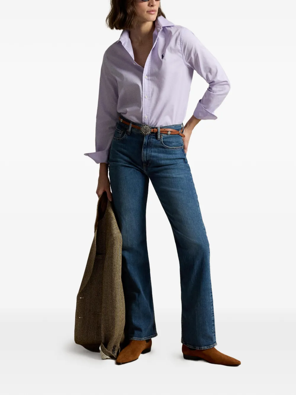 Polo Ralph Lauren Katoenen blouse Paars