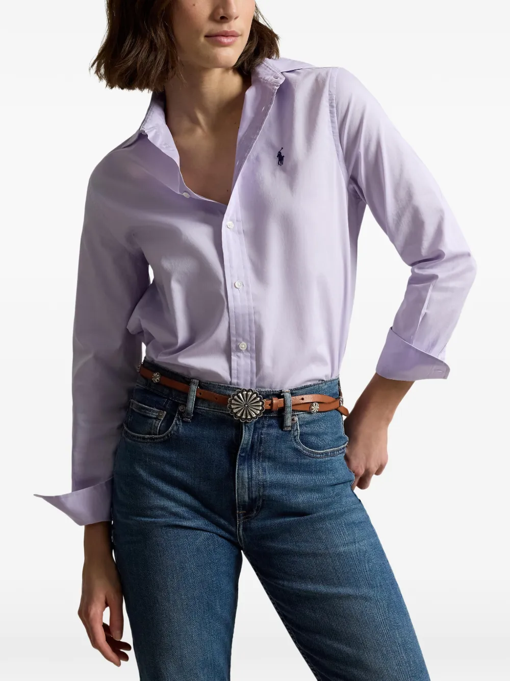 Polo Ralph Lauren Katoenen blouse Paars