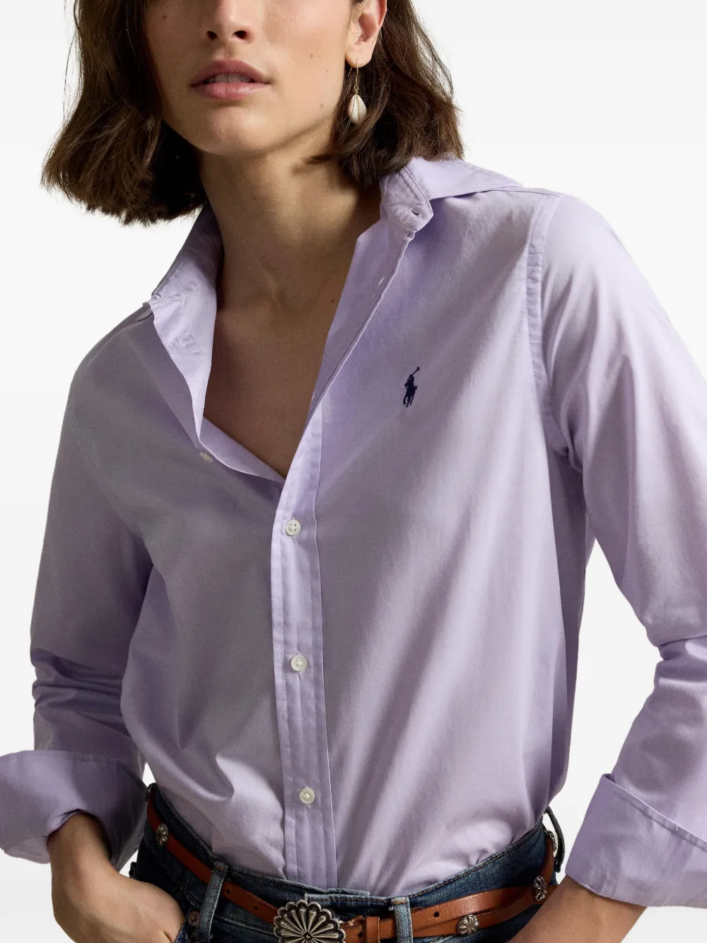 Polo Ralph Lauren Katoenen blouse Paars