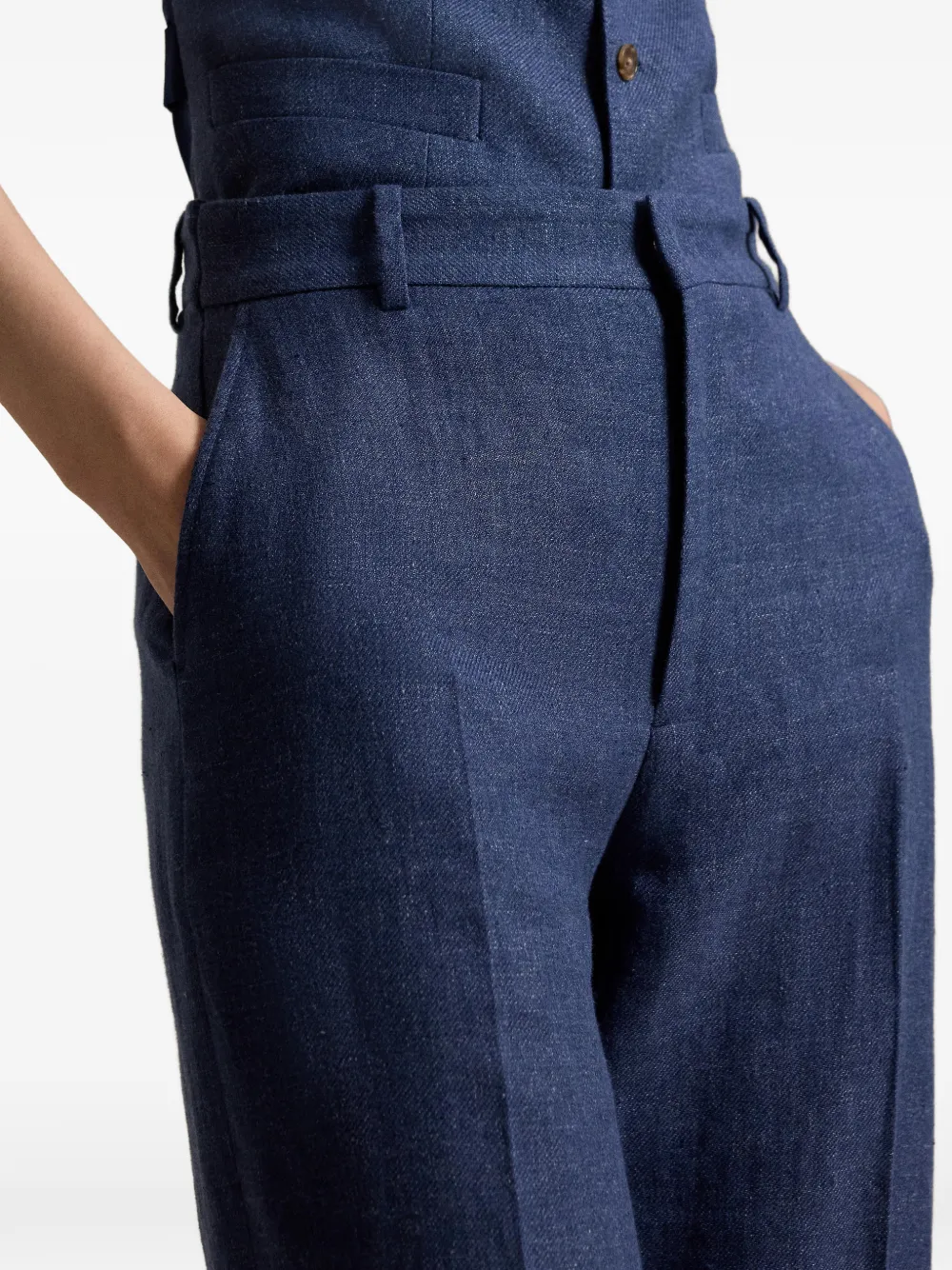 Polo Ralph Lauren High rise flared broek Blauw