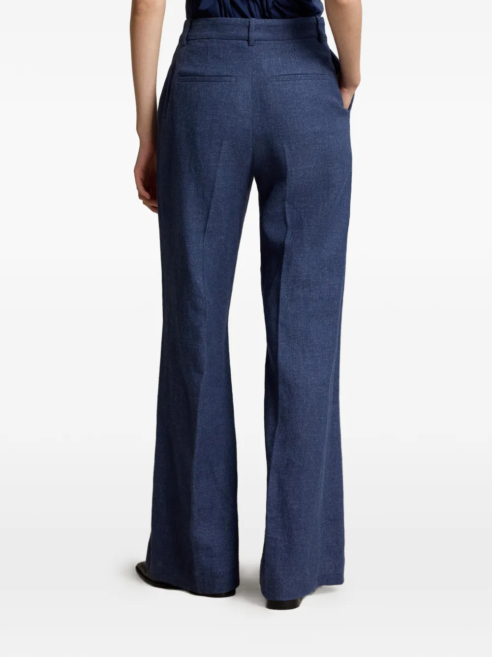 Polo Ralph Lauren High rise flared broek Blauw
