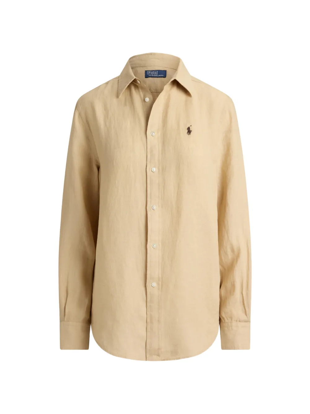 Polo Ralph Lauren Pony-embroidered linen shirt - Toni neutri