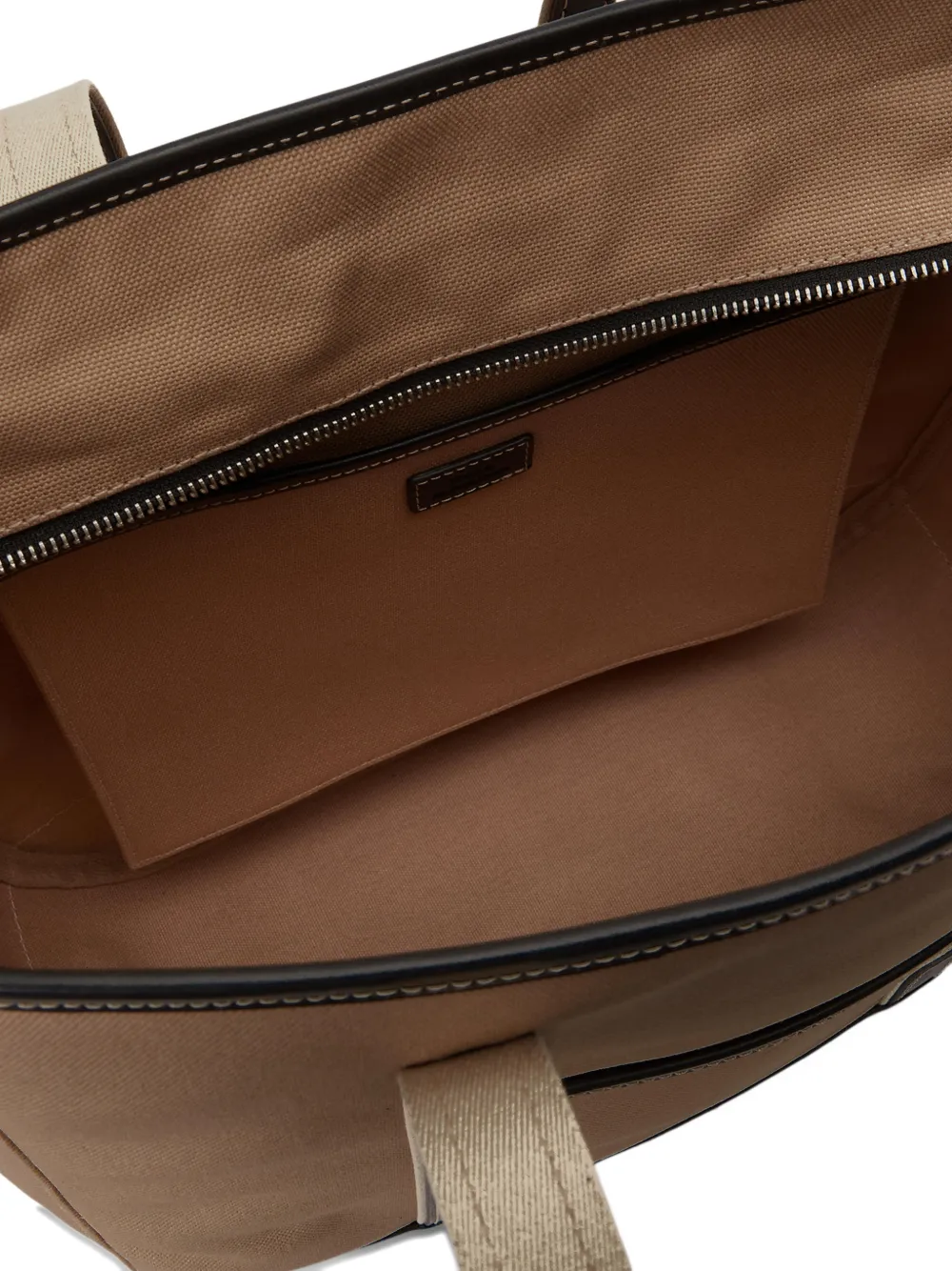 Polo Ralph Lauren Canvas shopper met leren afwerking Bruin