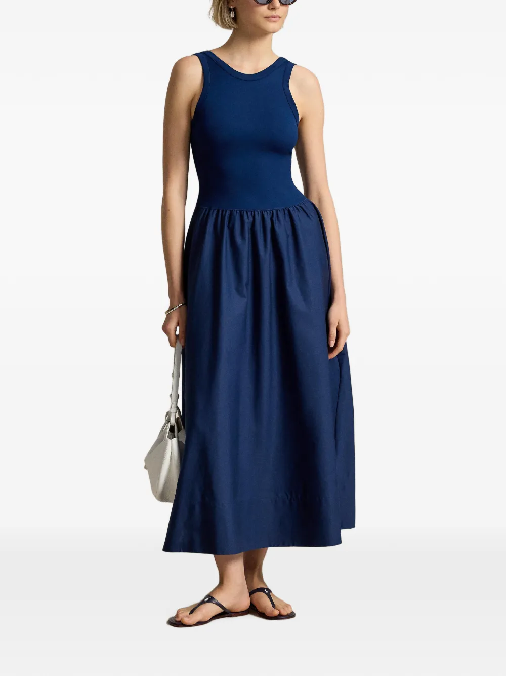 Polo Ralph Lauren Mouwloze A-lijn maxi-jurk Blauw